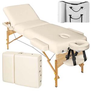 01- TecTake Table de Massage 3 Zones Pliante 70cm