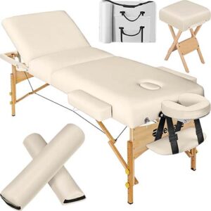 01 - TecTake Table de Massage Pliante 70cm - Epaisseur 10cm